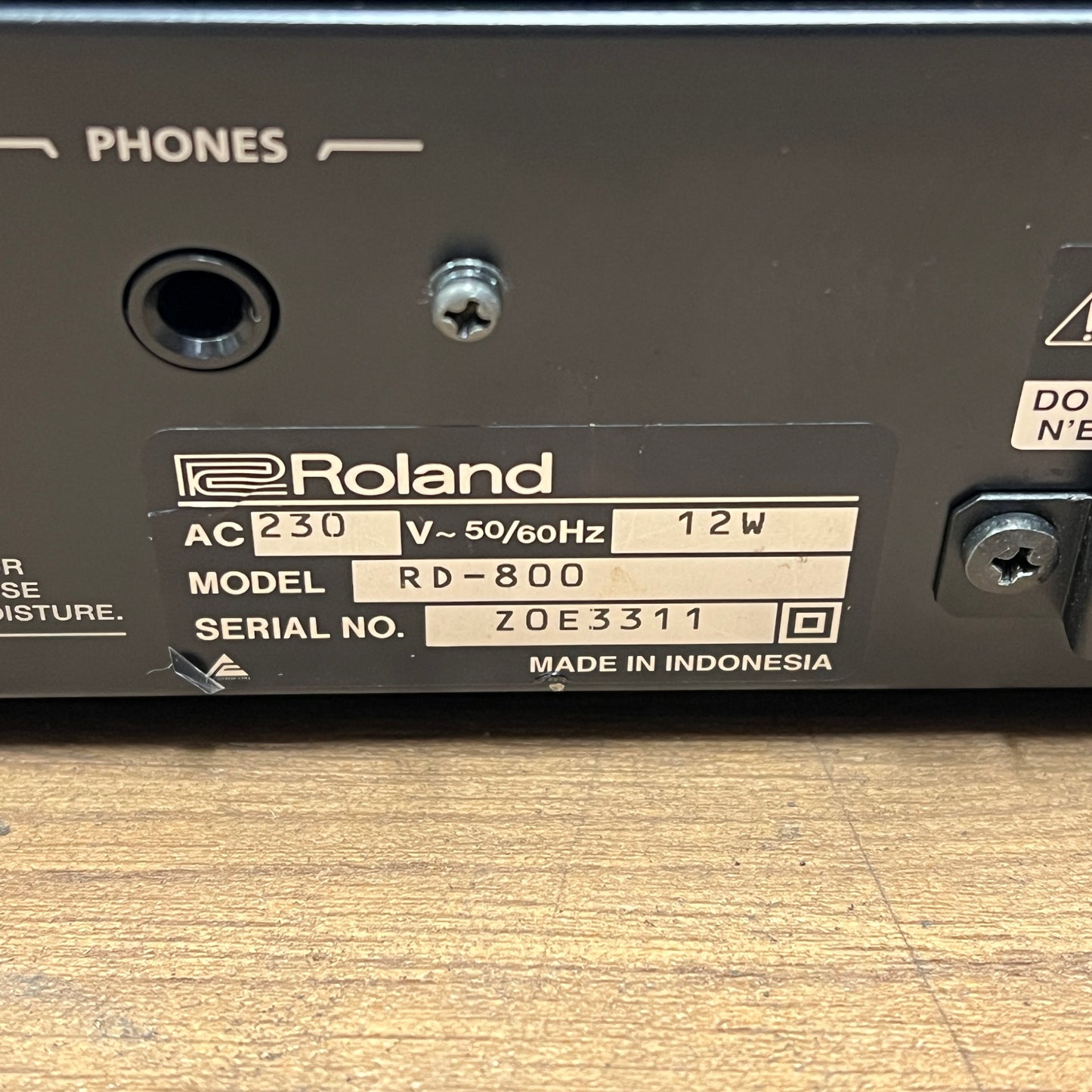 Roland RD800 Stage Piano; Serial No: Z0E3311 | Second Hand