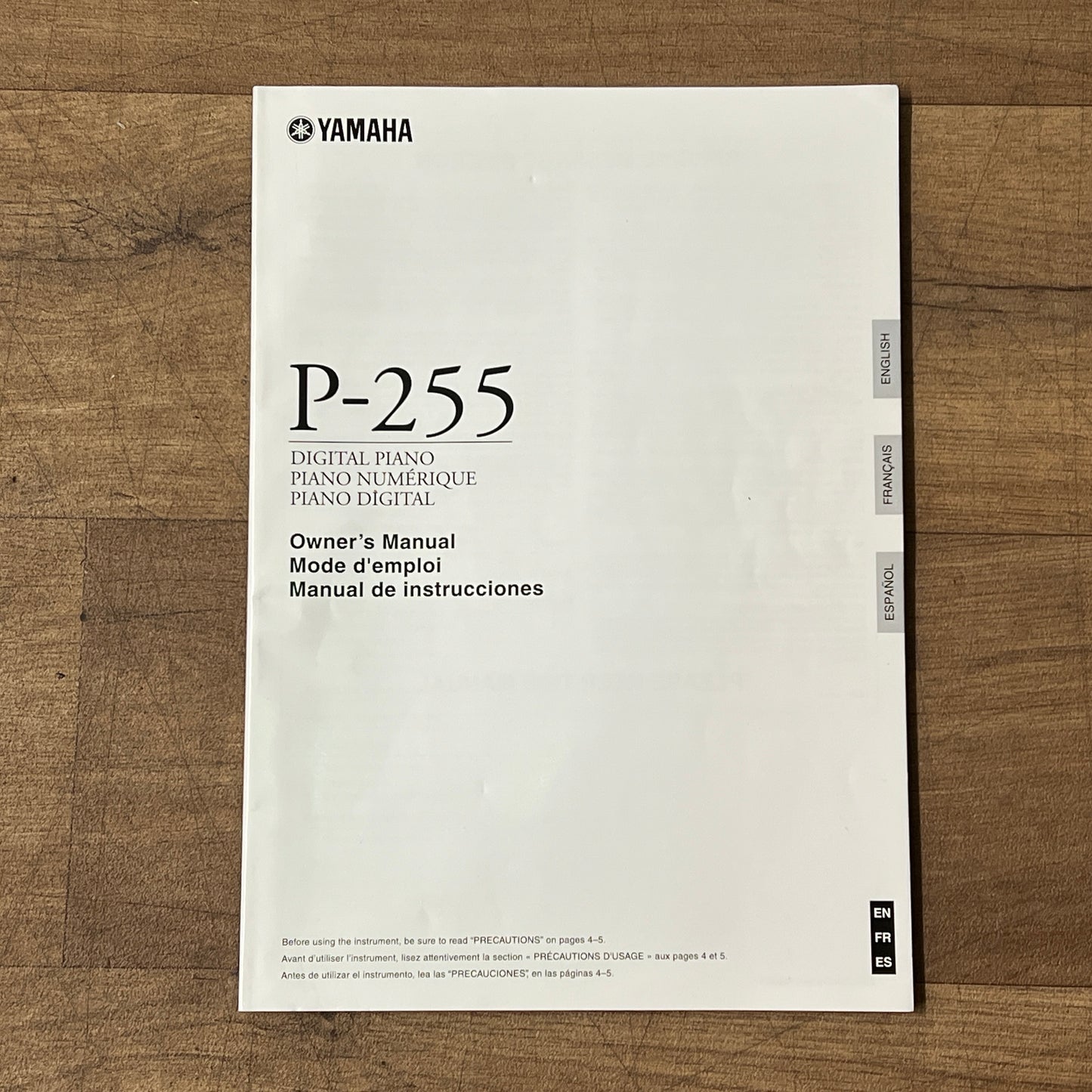 Yamaha P255 Black Portable Piano: Serial No: EAWI01103 | Second Hand