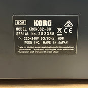 Korg Kronos 2 88 Music Workstation; Serial No: 202385 | Second Hand