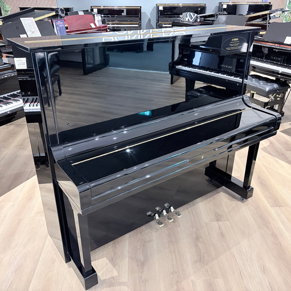 Yamaha U3 Upright Piano in Polished Ebony: Serial No: H2564905 | CERTIFIED RECONDITIONED