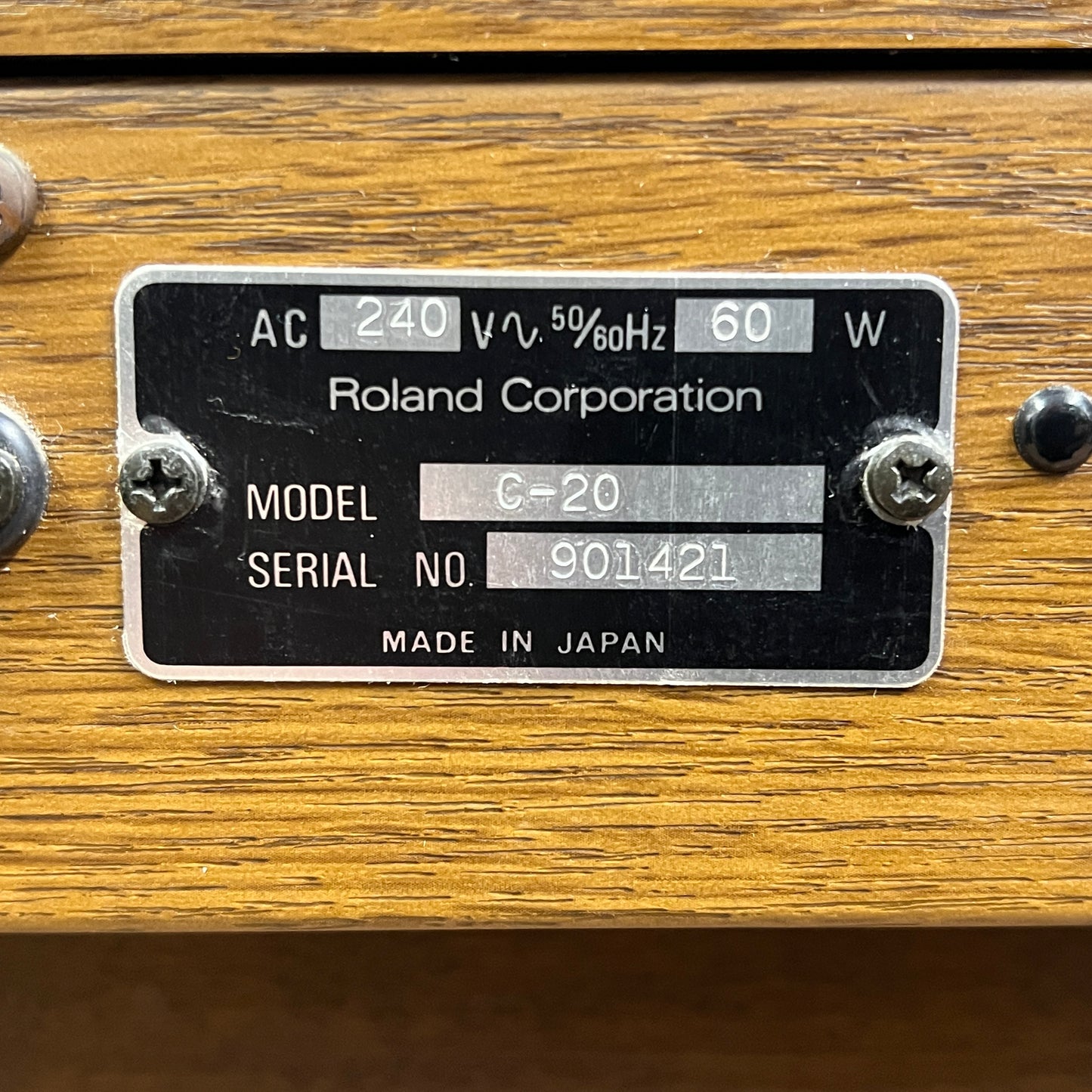 Roland C20 Digital Harpsichord; Serial No: 901421 | Second Hand