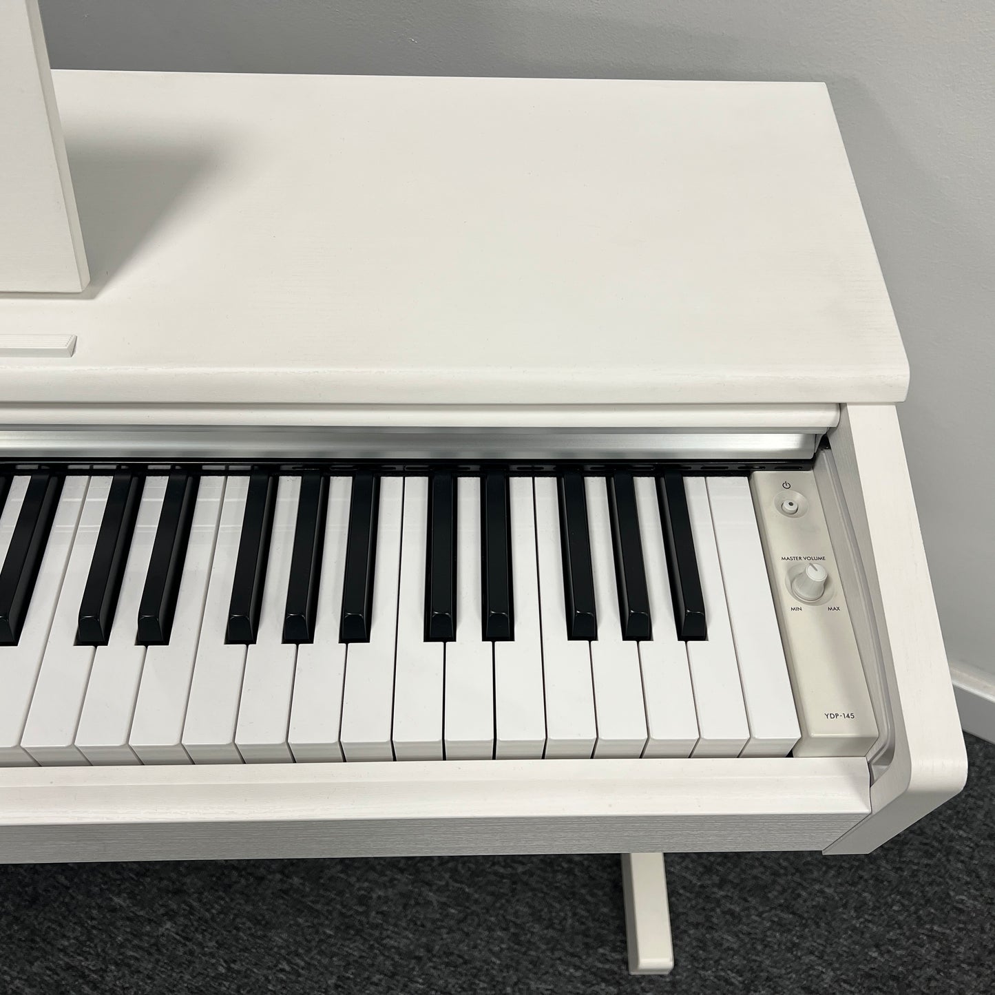 Yamaha YDP145 White Digital Piano; Serial No: BCBZ01001; Ex Display Model; 3 Year Warranty