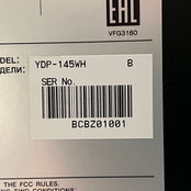Yamaha YDP145 White Digital Piano; Serial No: BCBZ01001; Ex Display Model; 3 Year Warranty
