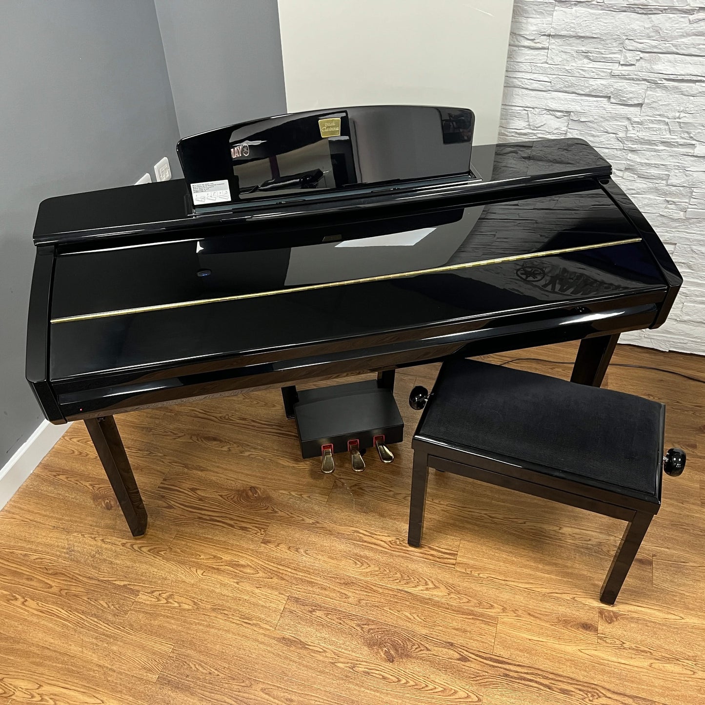 Yamaha CVP405 Polished Ebony Digital Piano With Matching Stool; Serial No:GBRCNY01016 | Second Hand