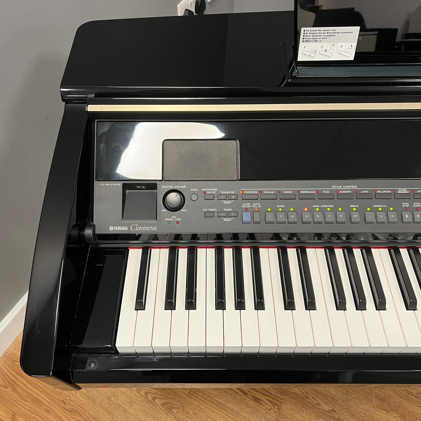 Yamaha CVP405 Polished Ebony Digital Piano With Matching Stool; Serial No:GBRCNY01016 | Second Hand