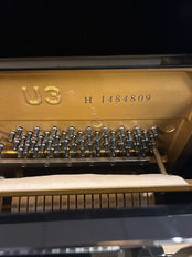 Yamaha U3 Upright Piano in Polished Black Serial No: H1484809 | RECONDITIONED AS NEW
