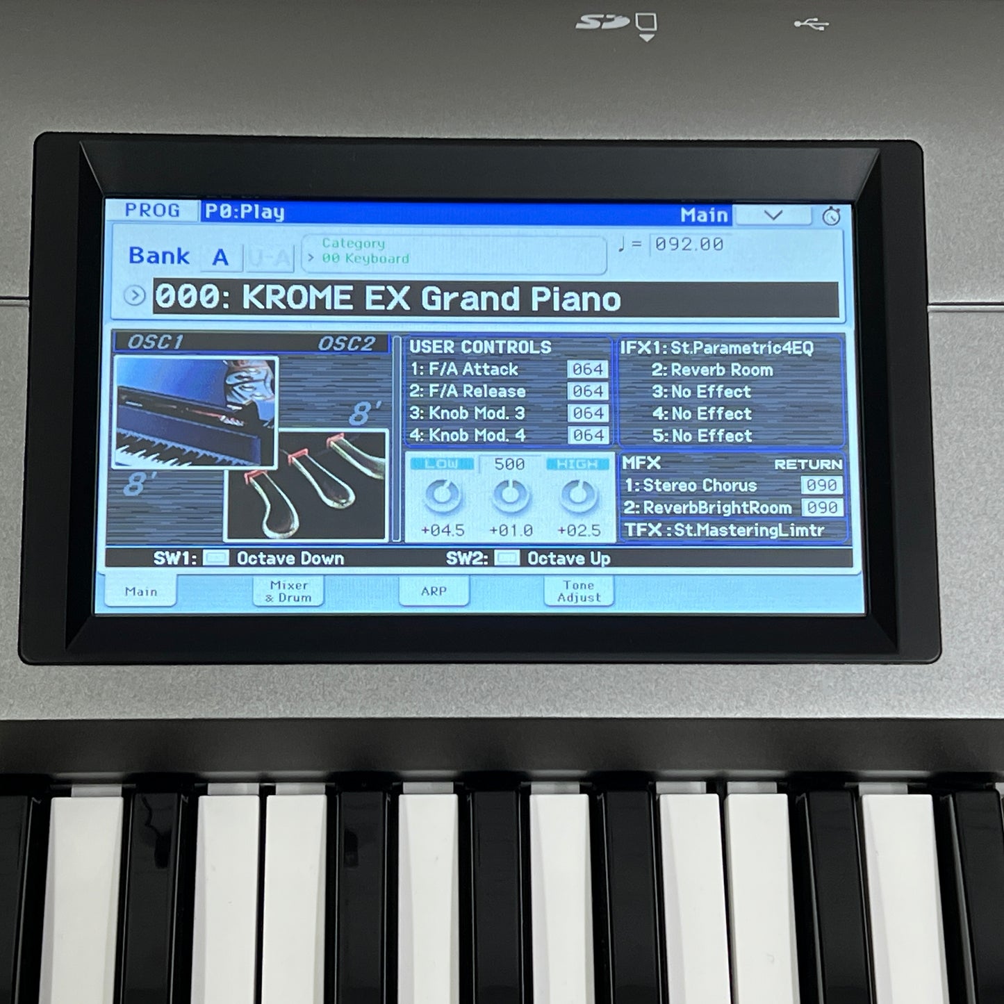 Korg Krome EX73 Music Workstation Keyboard; Serial No: 21512 | Second Hand