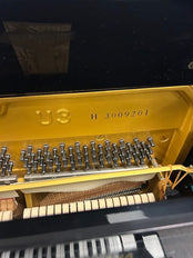 Yamaha Certified Reconditioned U3 Upright Piano; Polished Ebony: Serial No: H3009201