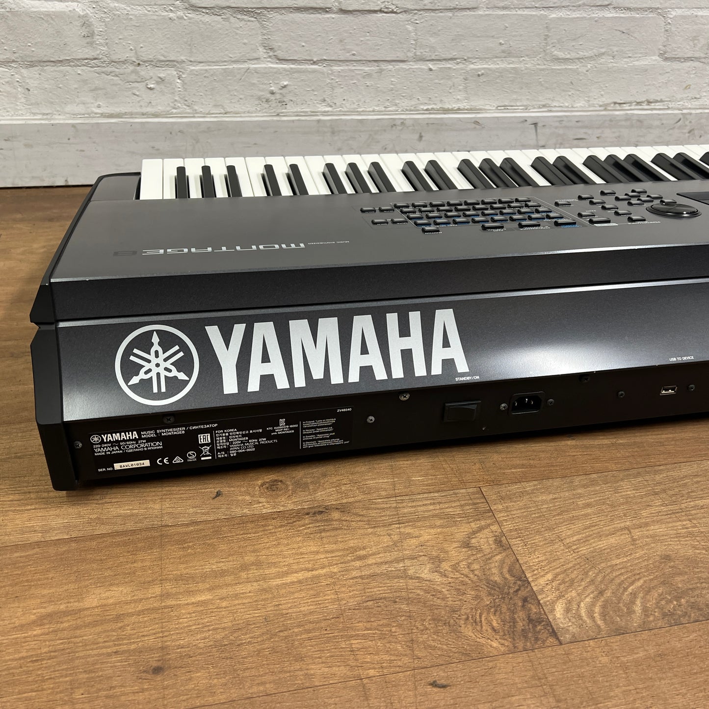 Yamaha Montage 8 Keyboard; Serial No: BAWL01034 | Second Hand