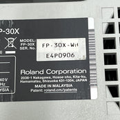Roland FP30X Digital Piano White; Serial No: E4P0906 | Second Hand