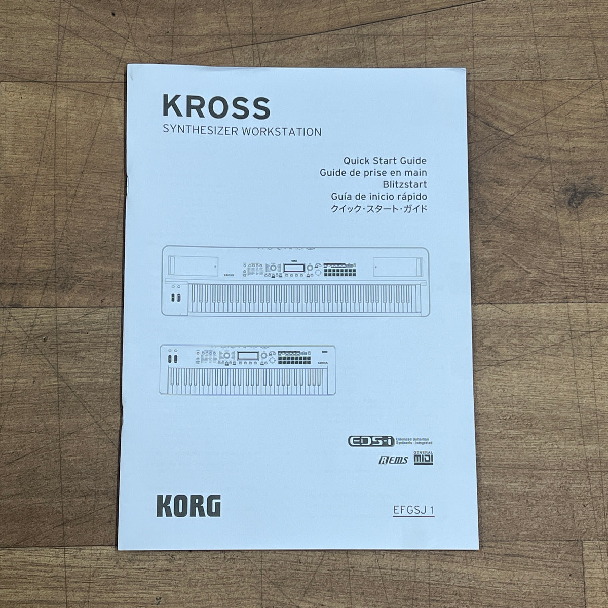 Korg Kross 2 88 Key Synthesizer Workstation, Matt Black; Serial No: 9065 | Second Hand