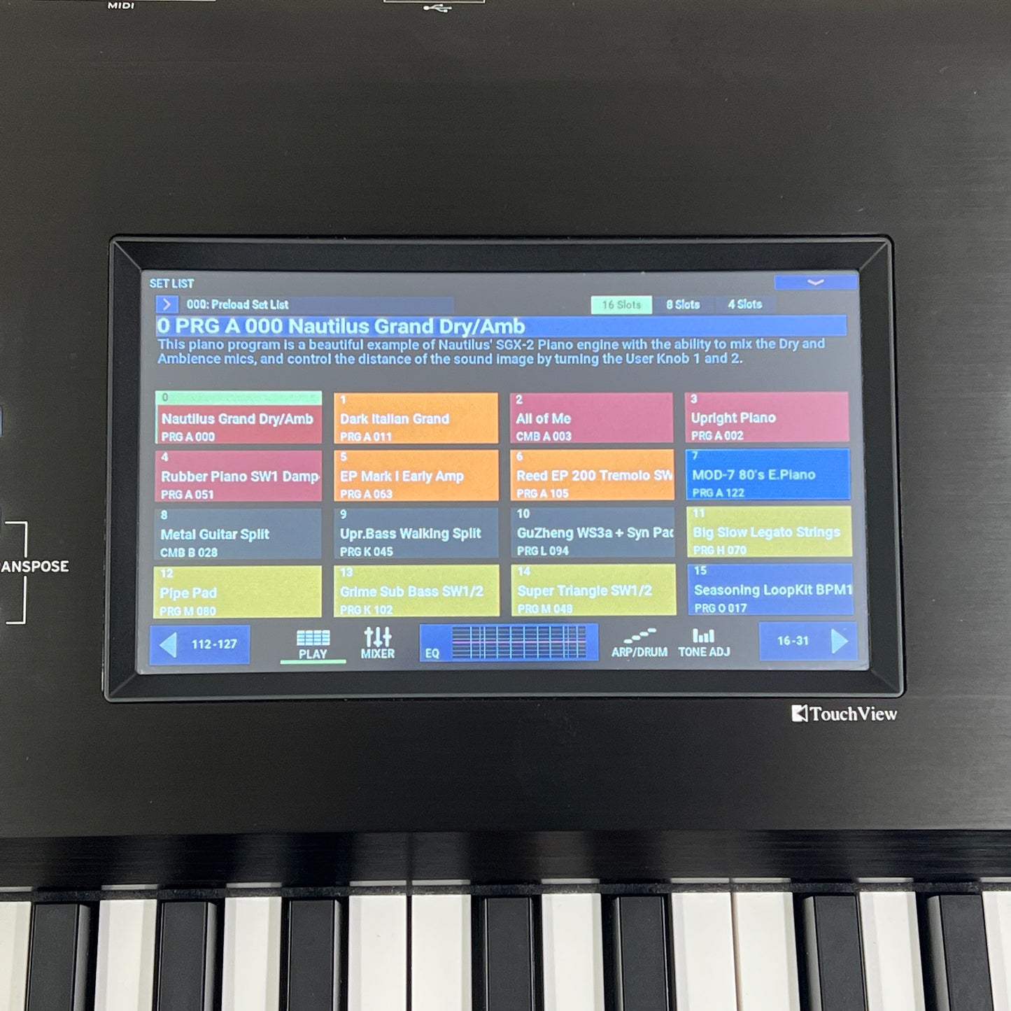 Korg Nautilus 88 Keyboard Workstation; Serial No: 4087 | Second Hand
