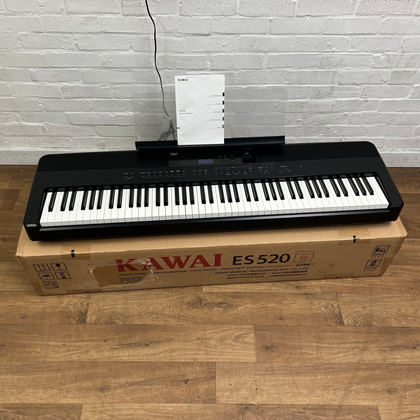 Kawai ES520B Digital Piano, Black; Serial No: G549715 | Second Hand