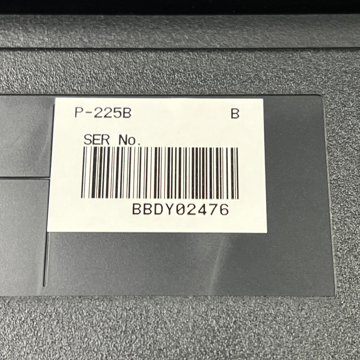 Yamaha P225 Portable Piano, Black; Serial No: BBDY02476 | Second Hand