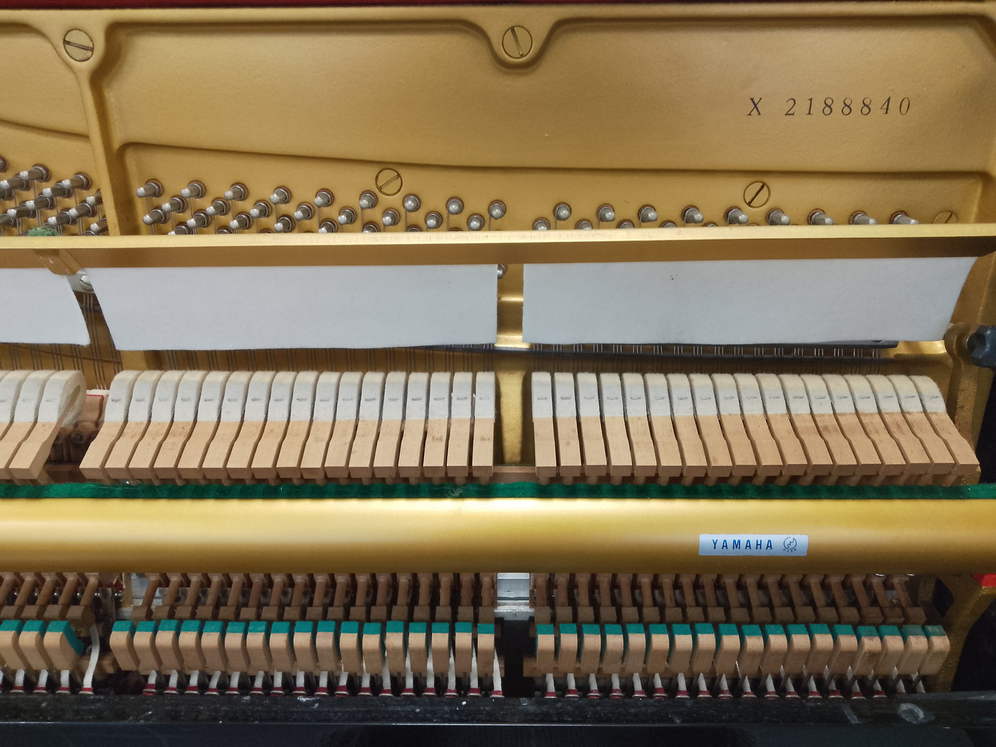 Yamaha UX (upgraded U3) Upright Piano in Polished Black Serial No: 2188840 | RECONDITIONED AS NEW