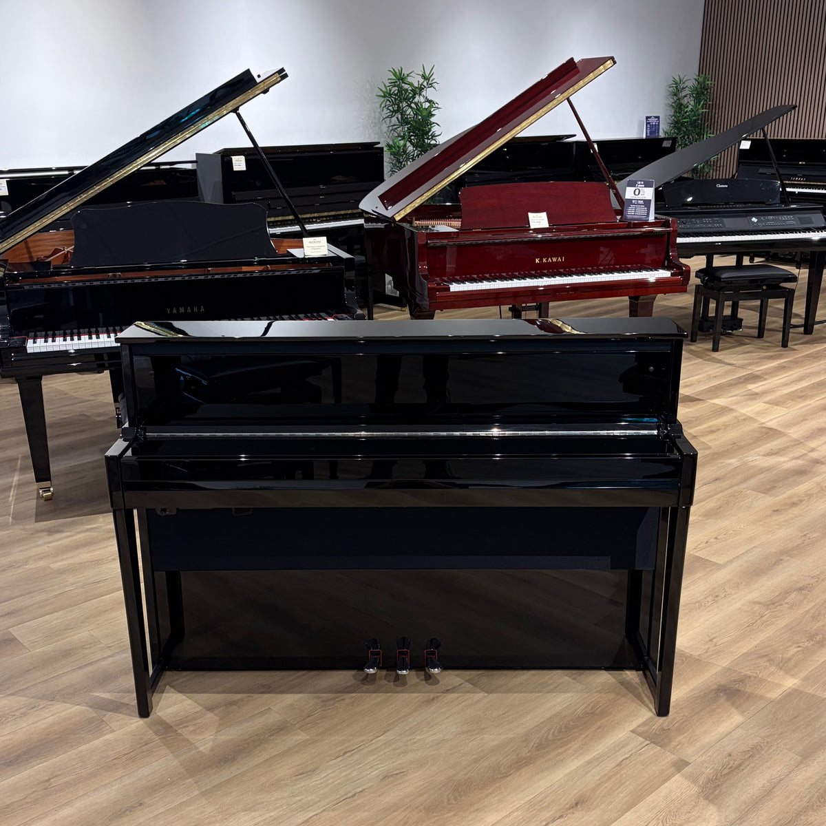 Yamaha NU1XA  Advanced Hybrid Piano, Polished Ebony; Serial No: BCEH01029 | Second Hand