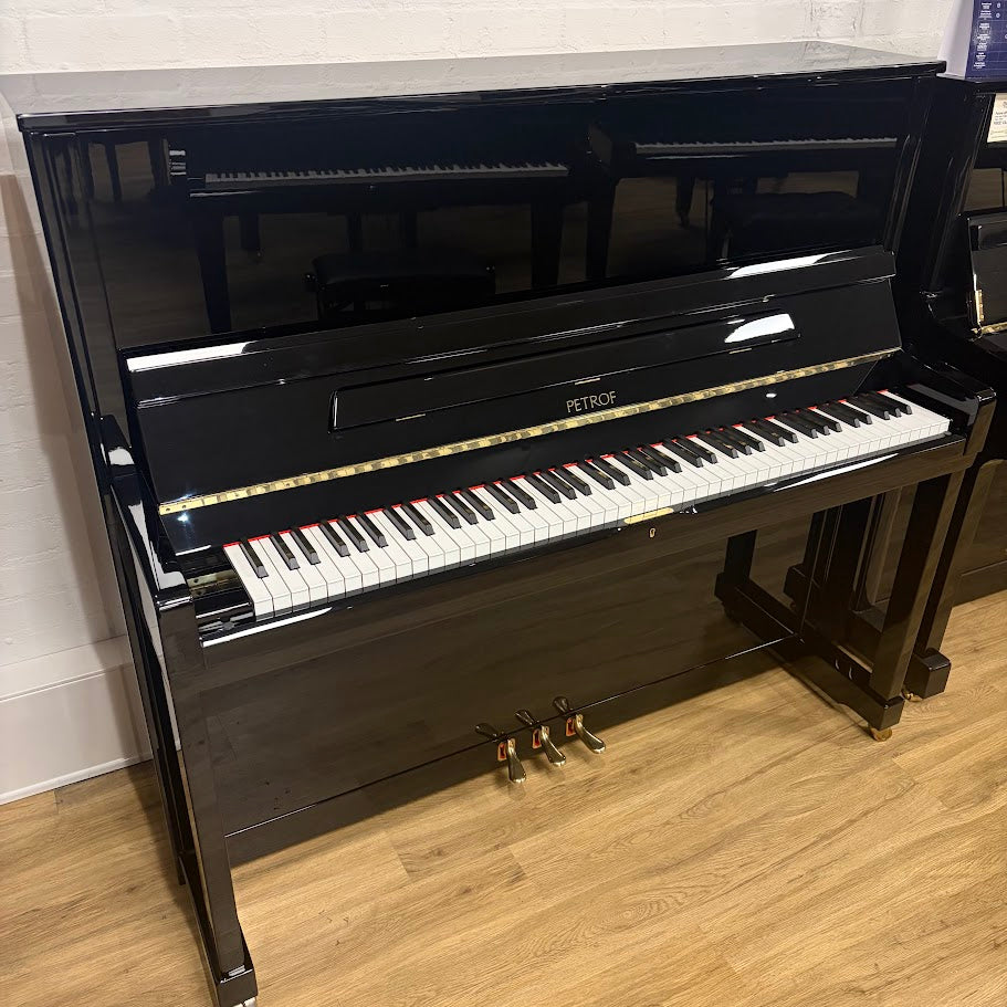 Petrof 132 Upright Piano in Polished Ebony: Serial No: 602230 | Second Hand