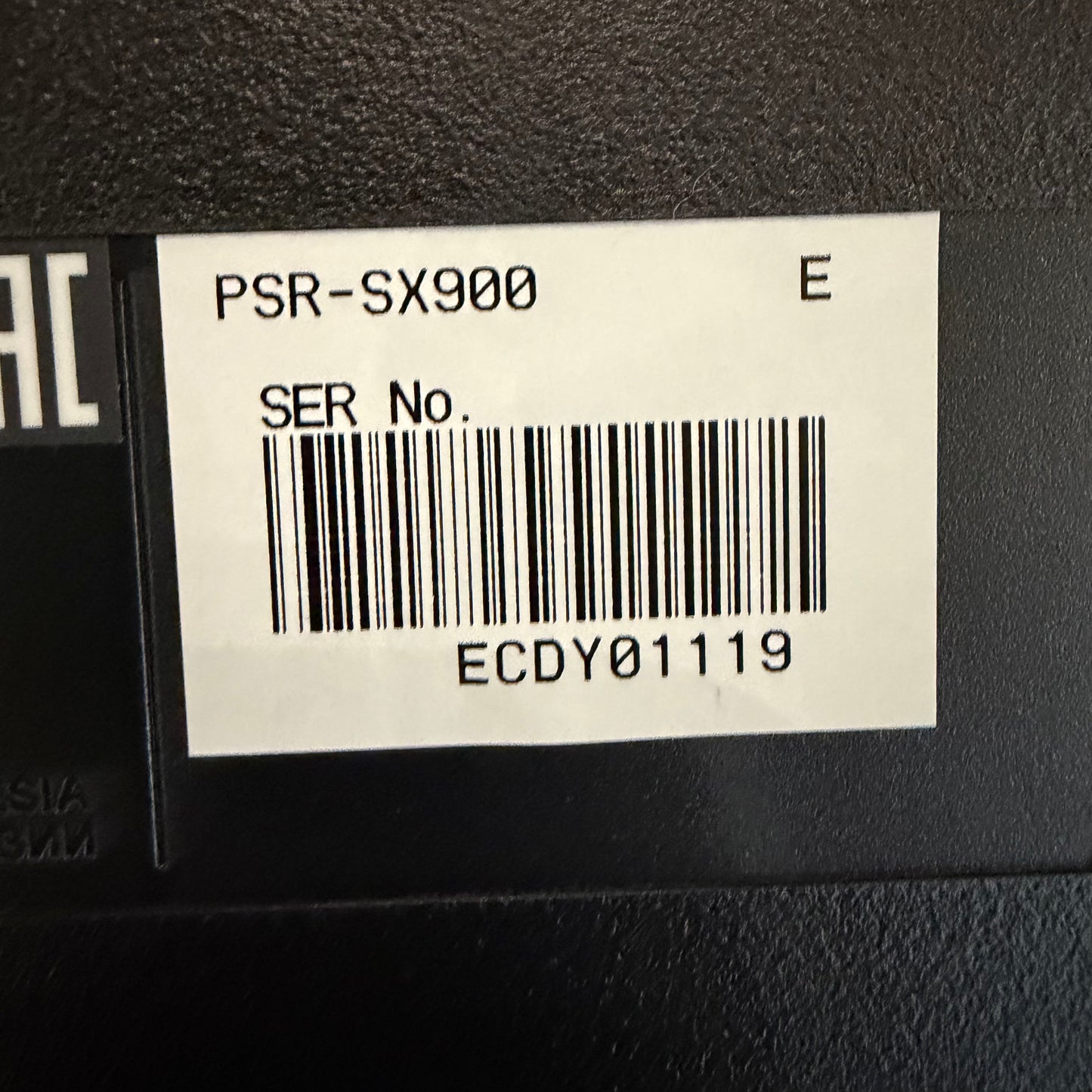 Yamaha PSR-SX900 Keyboard; Secial No: ECDY01119 | Second Hand