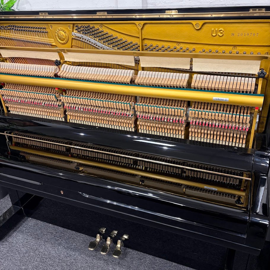 Yamaha U3 Upright Piano in Polished Black: Serial No: H2019707 | Second Hand