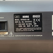 Korg Kronos 88 Music Workstation; Serial No: 882 | Second Hand
