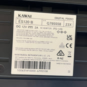 Kawai ES120 Portable Piano With Stand; Serial No: G911879 | Second Hand