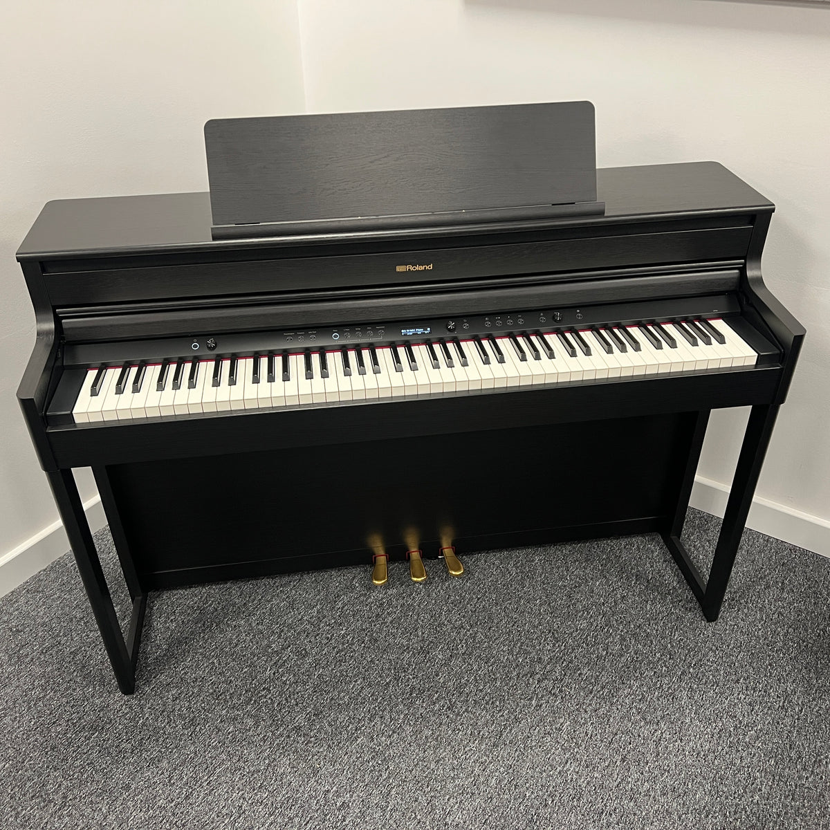 Roland HP704 Digital Piano, Black; Serial No: A8R5701 | Second Hand