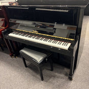 Wendl & Lung HL122 Upright Piano in Polished Ebony: Serial No: 10627 | Second Hand