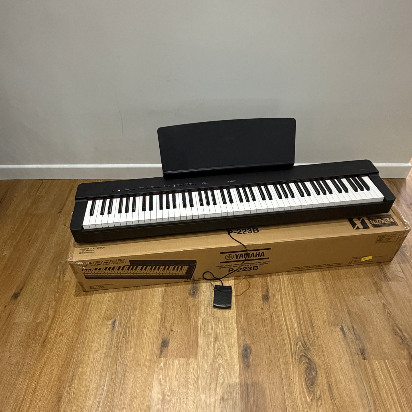 Yamaha P223 Portable Piano Black; Serial No:BBDO01029 | Ex Demo with 3 Year Warranty