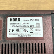 Korg PA1000 Arranger Keyboard; Serial No: 6433 | Second Hand