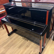 Eavestaff HM116 Upright Piano in Polished Black: Serial No: 7783121  | Second Hand