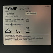 Yamaha CVP805 Digital Piano, Black; Serial No: BCZN01008 | Second Hand