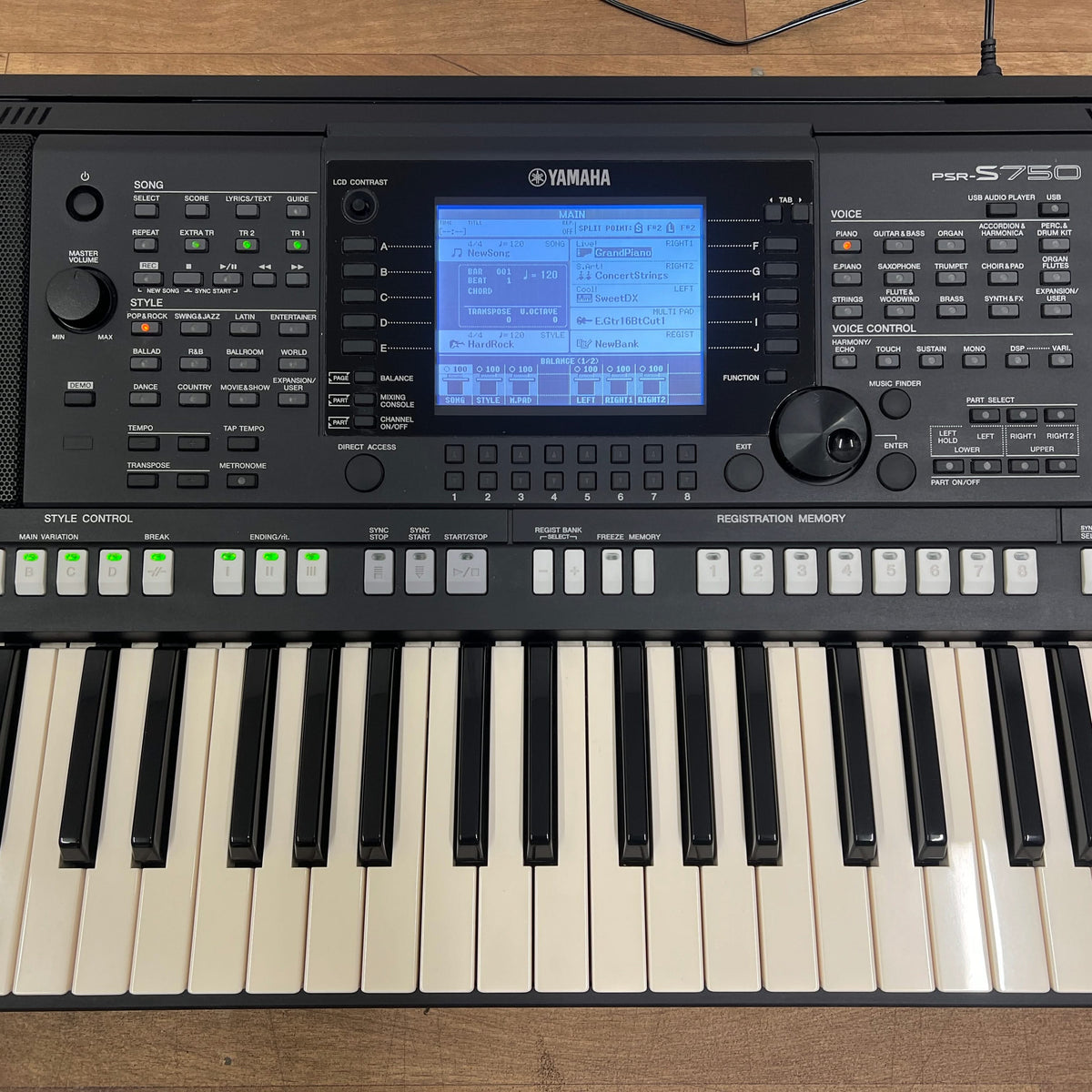 Yamaha PSR-S750 Arranger Keyboard; Serial No: BCTP01006 | Second Hand