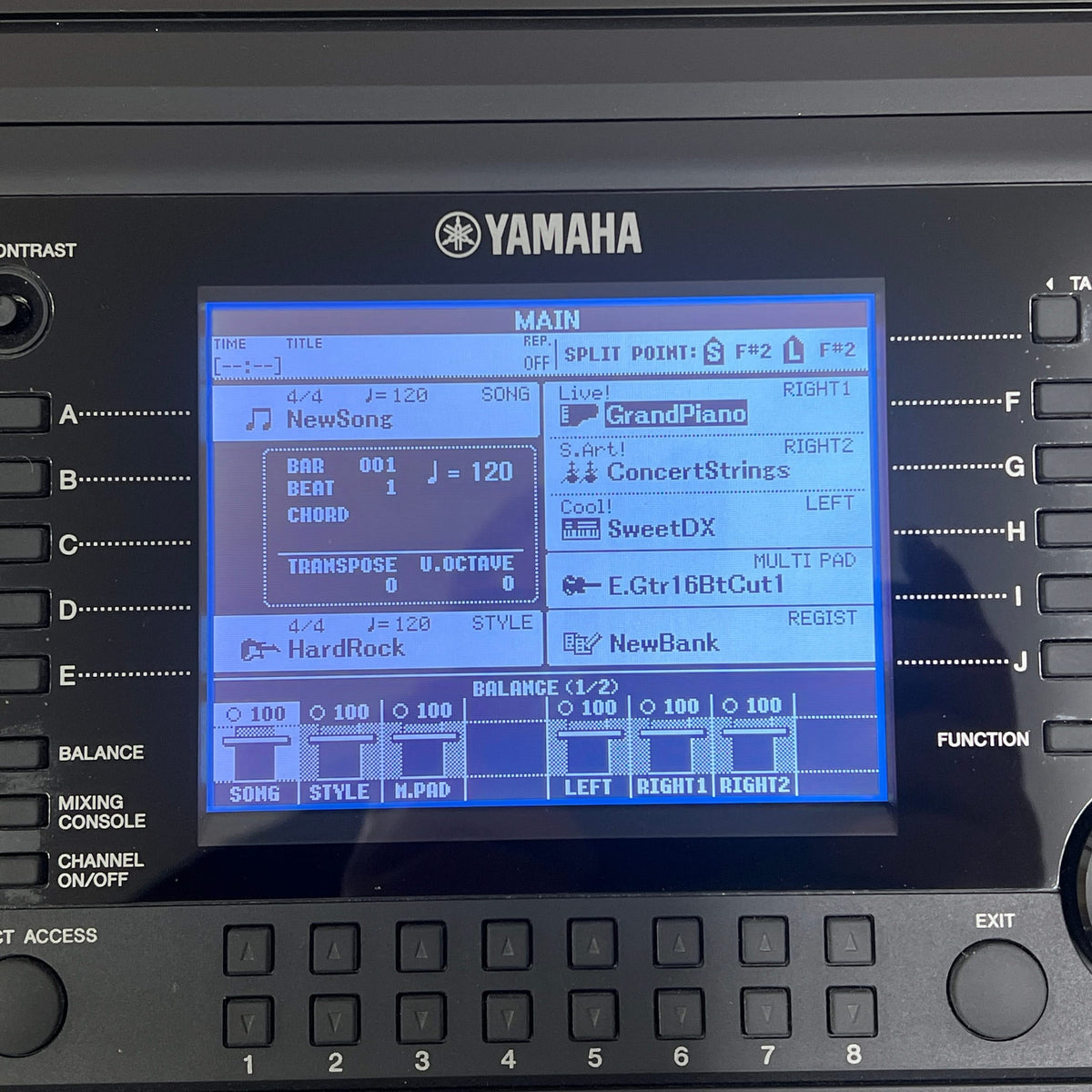 Yamaha PSR-S750 Arranger Keyboard; Serial No: BCTP01006 | Second Hand