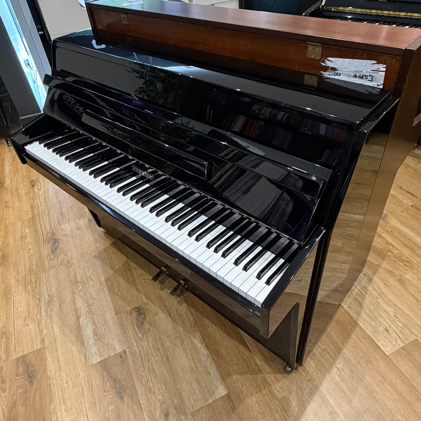 Zender Compact Upright Piano in Polished Ebony: Serial No: 9184 | Second Hand