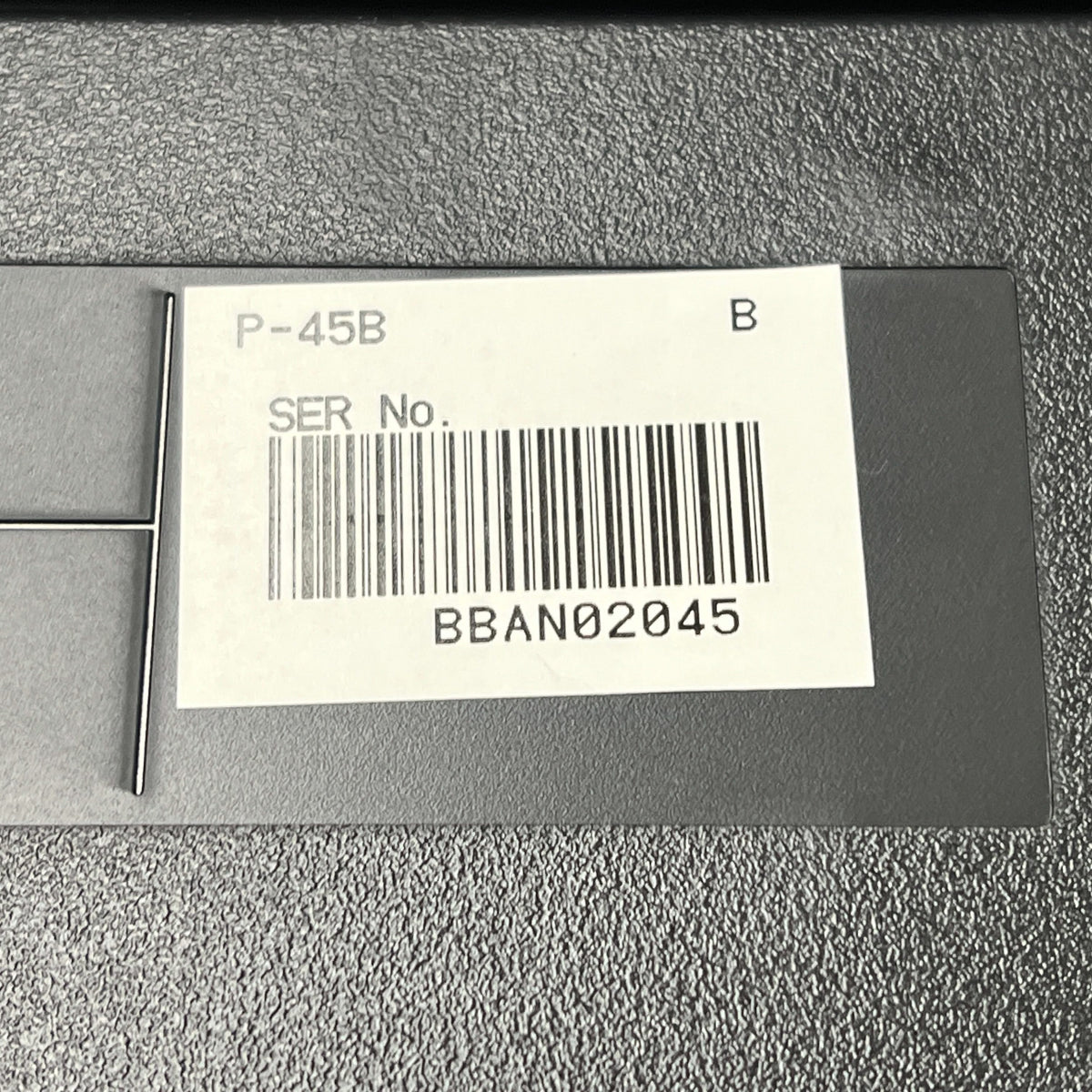 Yamaha P45 Digital Piano, Black; Serial No: BBAN02045 | Second Hand