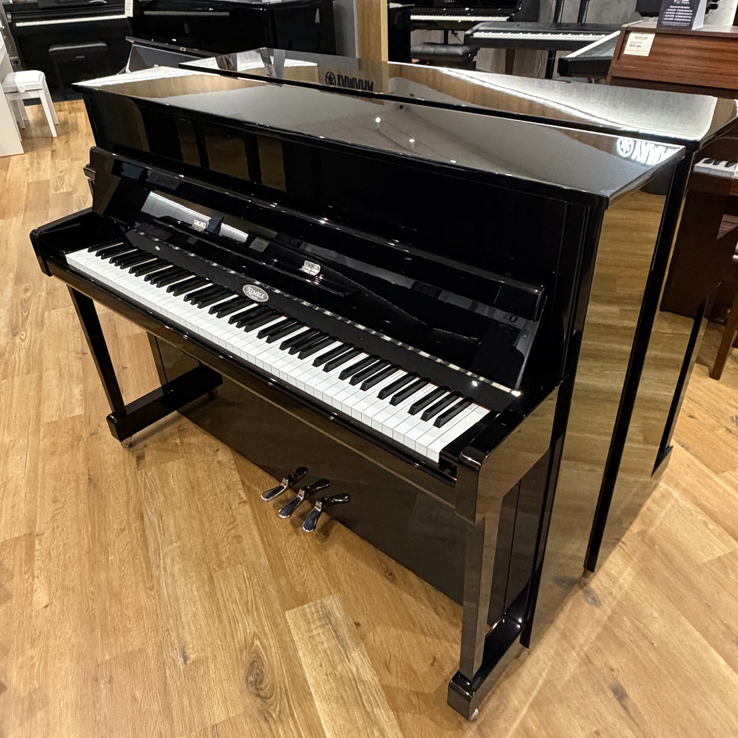 Kemble K113 Upright Piano in Polished Ebony: Serial No: J29248647 | Second Hand