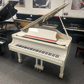 Samick SG155 Grand Piano in Polished White: Serial No: IMFG0547 | Second Hand
