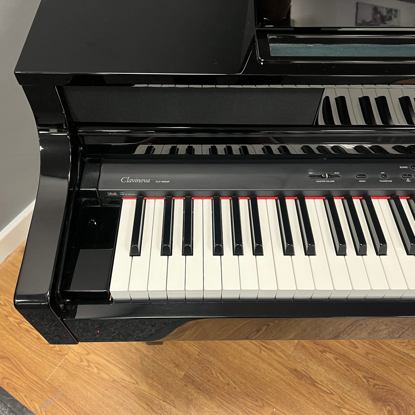 Yamaha CLP465GP Digital Grand Piano With Matching Stool; Serial No: BCRJ01001 | Second Hand