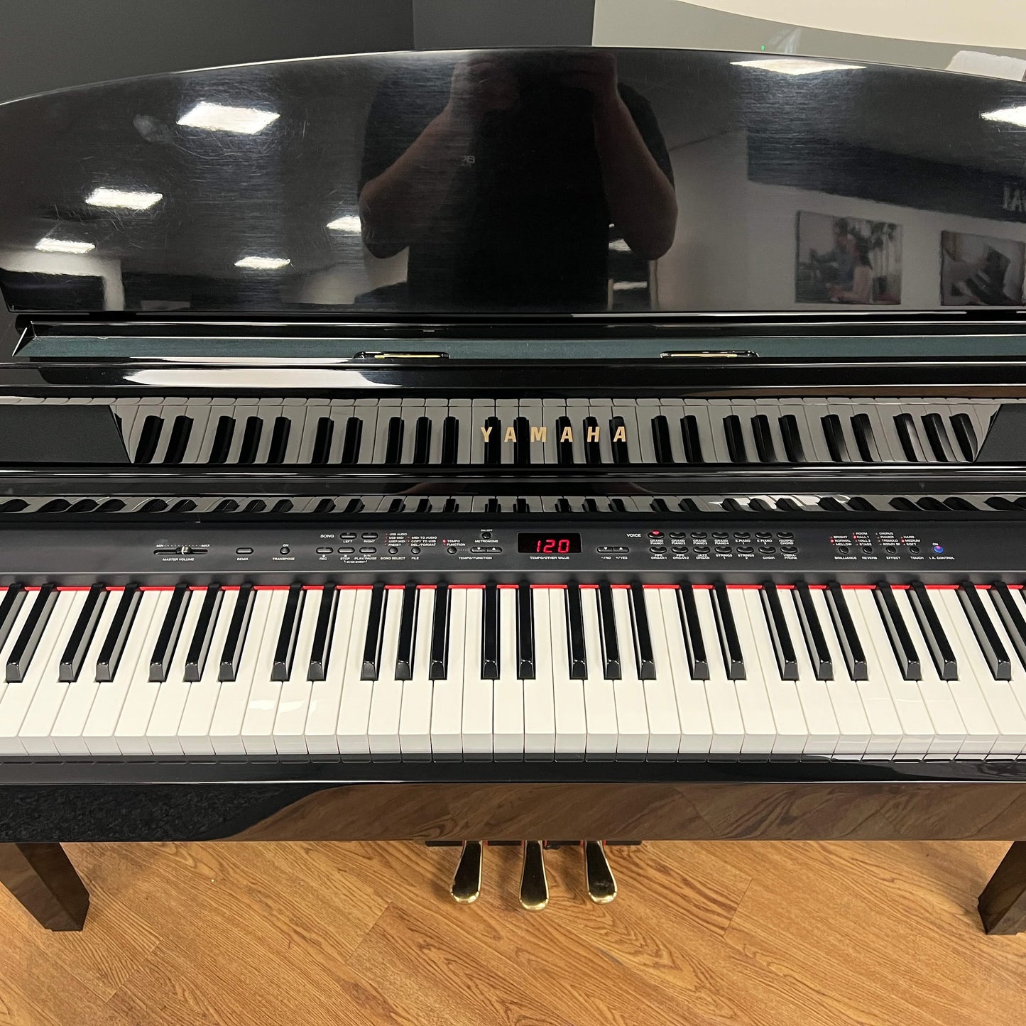 Yamaha CLP465GP Digital Grand Piano With Matching Stool; Serial No: BCRJ01001 | Second Hand