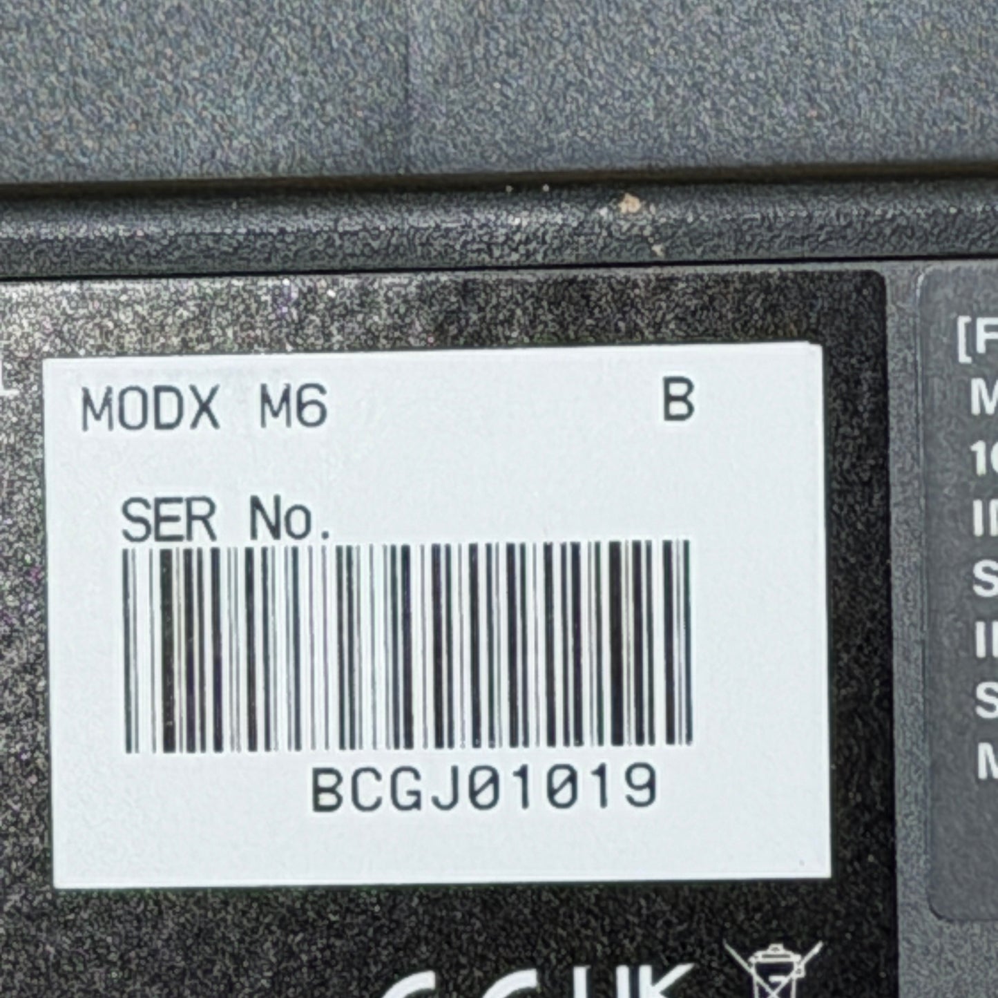 Yamaha MODX-M6 Synthesizer Keyboard | 61 Keys; Serial No: BCGJ01019 | Second Hand
