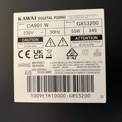 Kawai CA901 White Digital Piano With Matching Stool; SN: G853200 | Second Hand