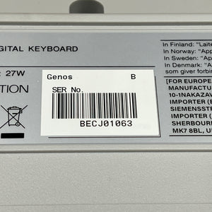 Second Hand Yamaha Genos 1 Arranger Keyboard: Serial No: BECJ01063