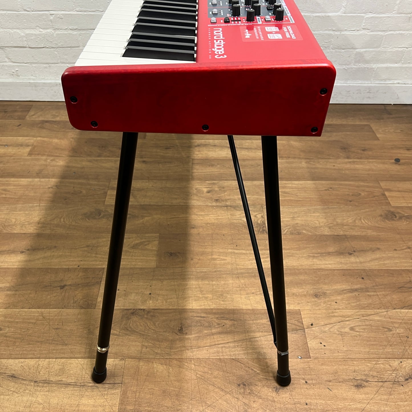 Nord Stage 3 HA88 Stage Piano With Keyboard Stand, Music Rest and Red Piano Stool; Serial No: SP43939 | Second Hand
