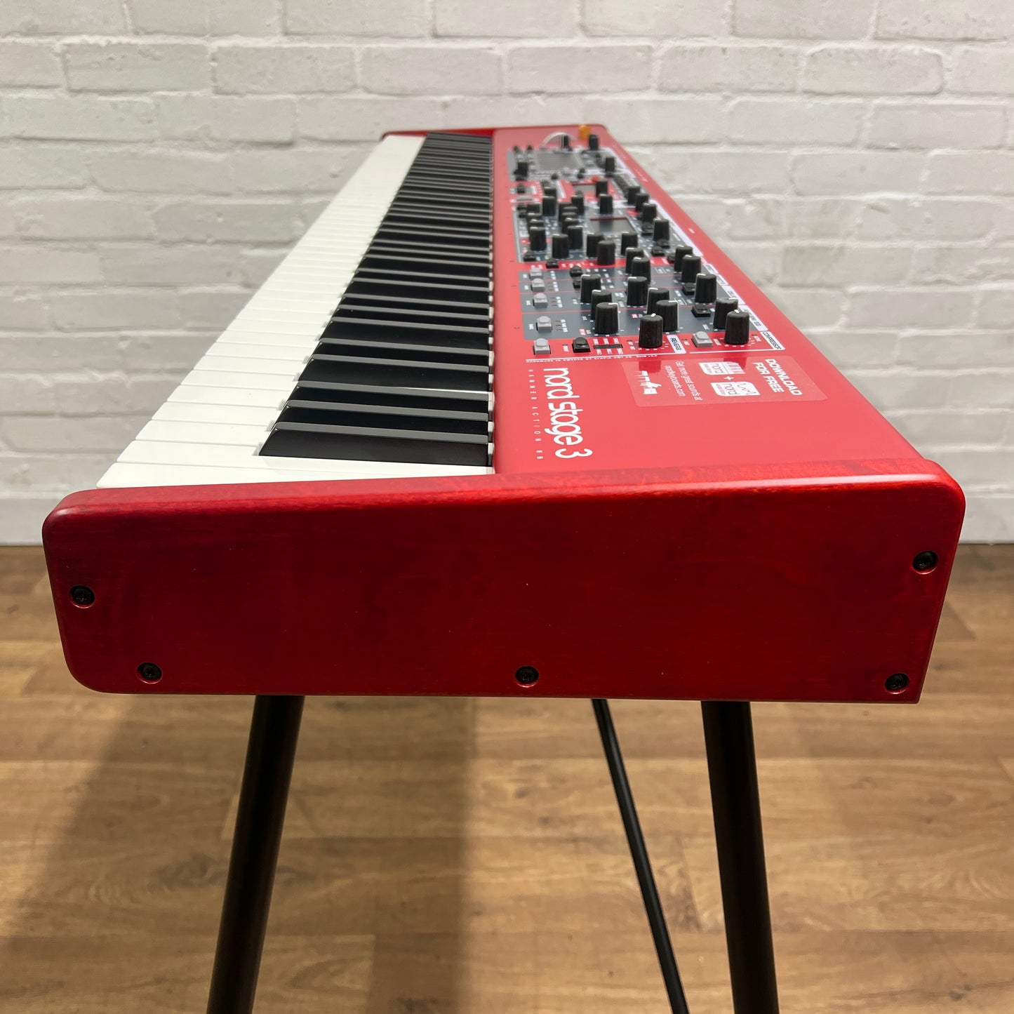 Nord Stage 3 HA88 Stage Piano With Keyboard Stand, Music Rest and Red Piano Stool; Serial No: SP43939 | Second Hand