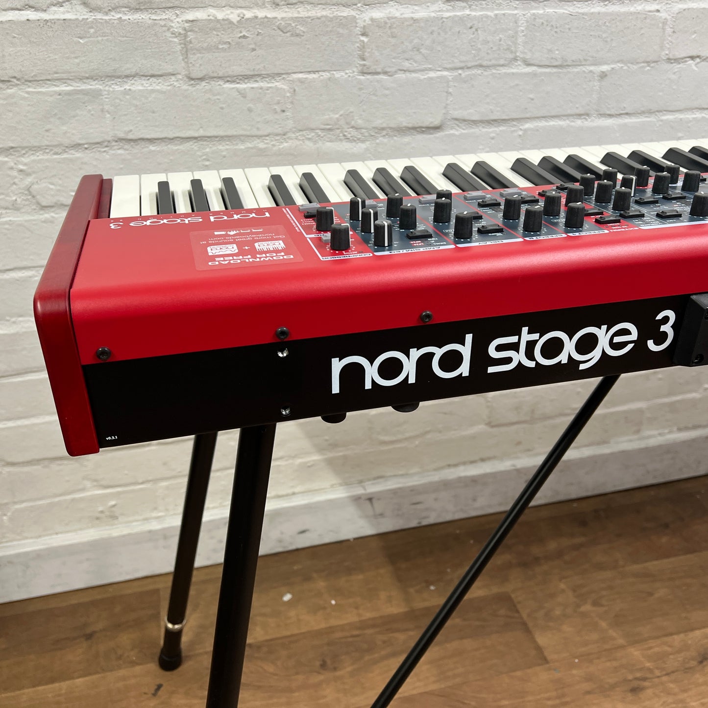 Nord Stage 3 HA88 Stage Piano With Keyboard Stand, Music Rest and Red Piano Stool; Serial No: SP43939 | Second Hand