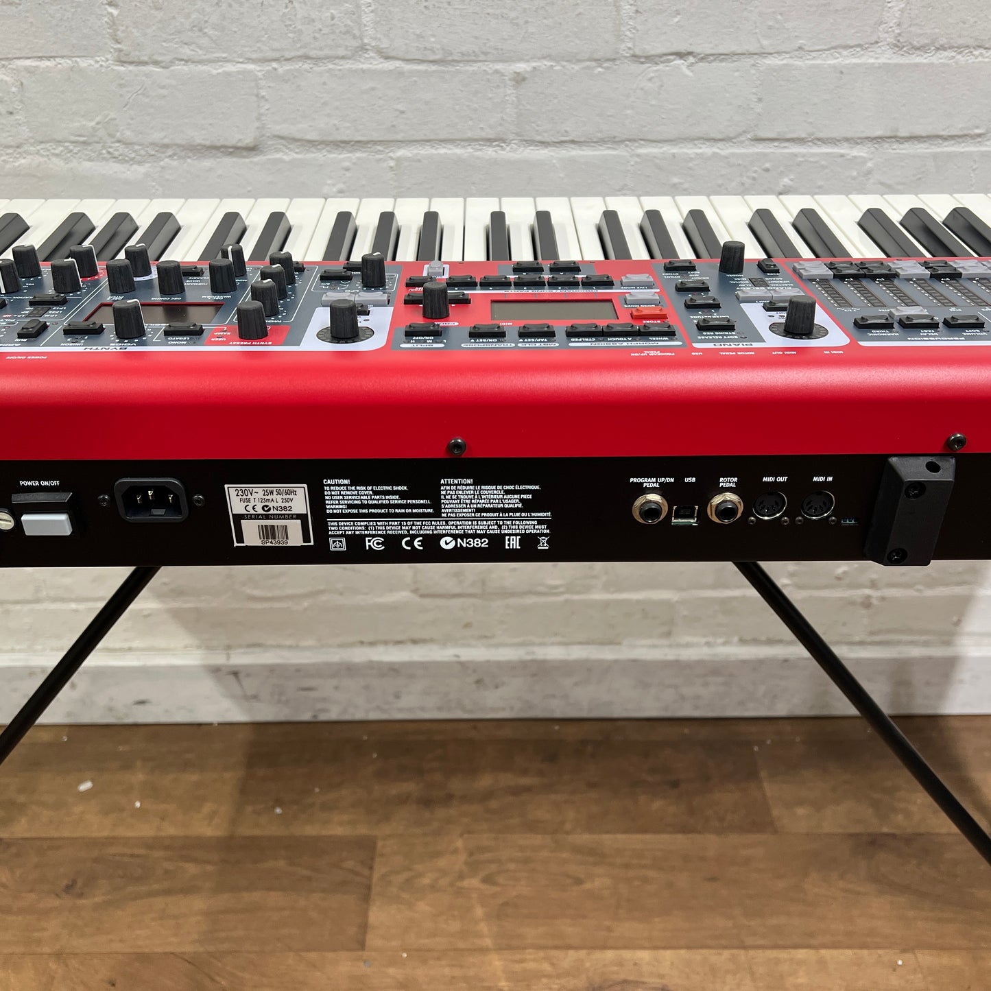 Nord Stage 3 HA88 Stage Piano With Keyboard Stand, Music Rest and Red Piano Stool; Serial No: SP43939 | Second Hand