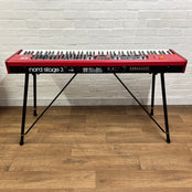 Nord Stage 3 HA88 Stage Piano With Keyboard Stand, Music Rest and Red Piano Stool; Serial No: SP43939 | Second Hand