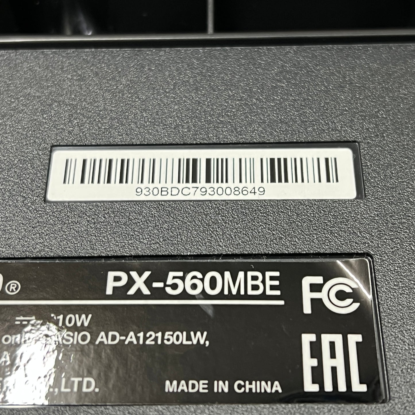 Casio PX-560M Portable Piano; Serial No: 930BDC793008649 | Second Hand