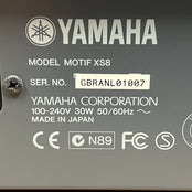 Yamaha MOTIF XS8 Workstation Synth; Serial No: GBRANL01007 | Second Hand