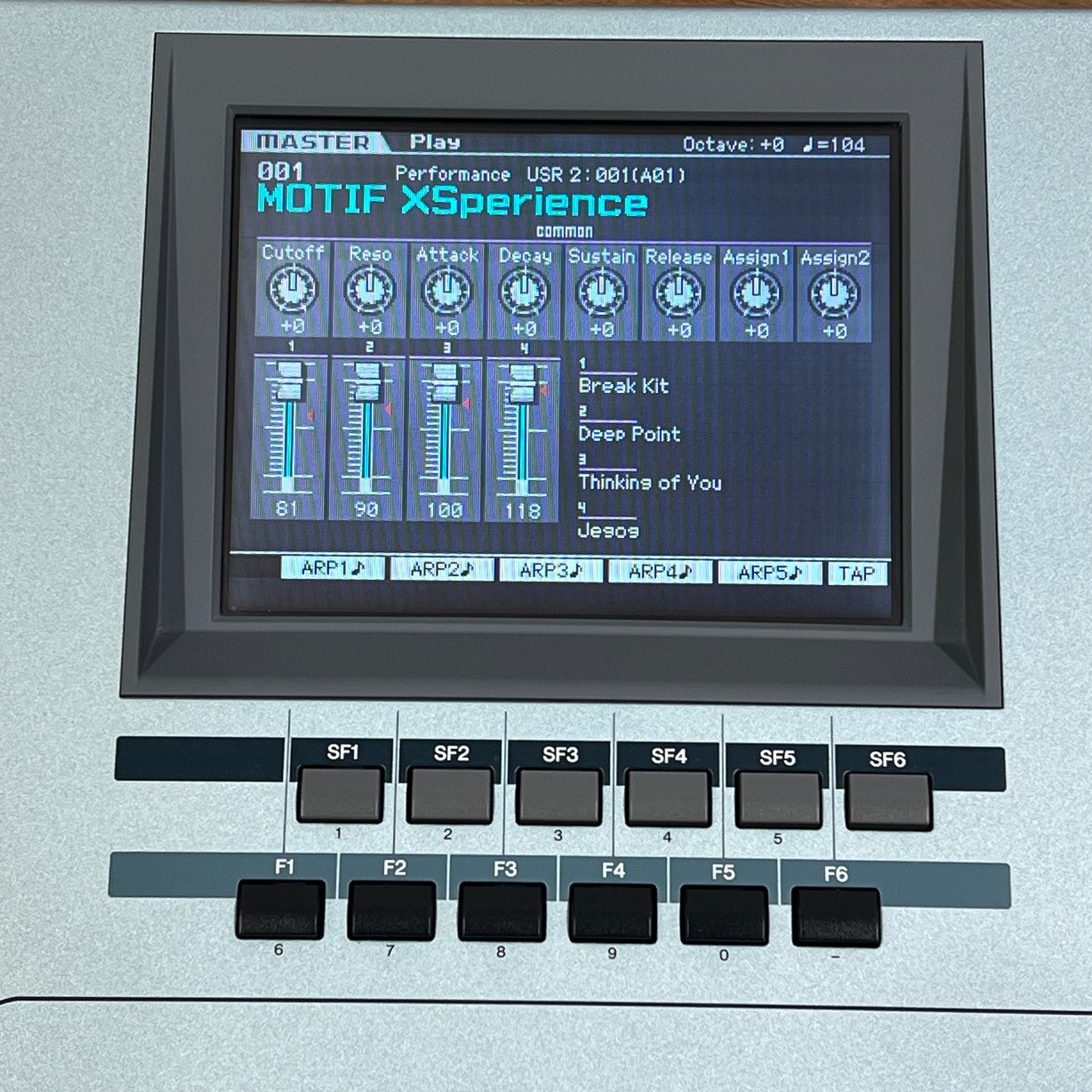 Yamaha MOTIF XS6 Workstation Synth; Serial No: GBRACK01005 | Second Hand